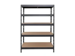 Discount AR Shelving Rivet Schwerlastregal 180 x 120 x 60 cm 5 Böden Anthrazit FSC®
