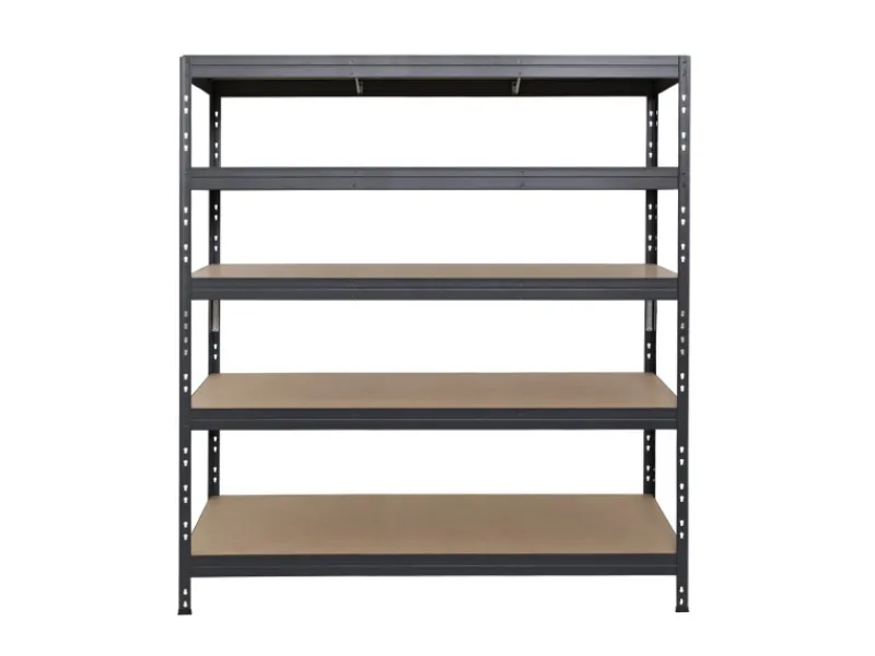 Best AR Shelving Rivet Schwerlastregal 180 x 150 x 45 cm 5 Böden Anthrazit FSC®