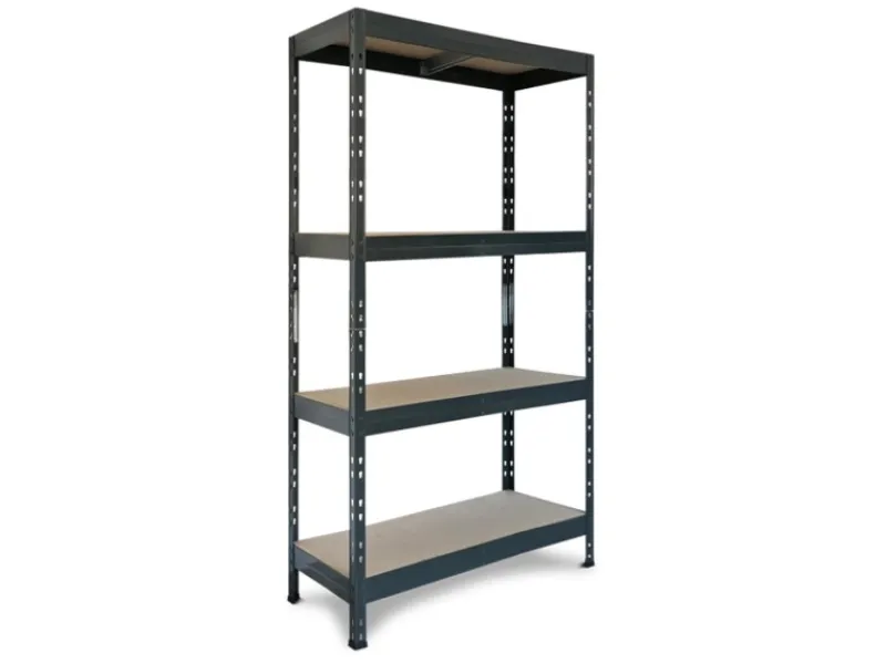 Online AR Shelving Rivet Schwerlastregal 180 x 90 x 45 cm 4 Böden Anthrazit FSC®