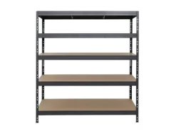 Discount AR Shelving Rivet Schwerlastregal 180 x 150 x 60 cm 5 Böden Anthrazit FSC®