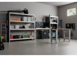 AR Shelving Schwerlast-Steckregal Bullrack Rivet Verzinkt 200 x 100 x 60 cm FSC®