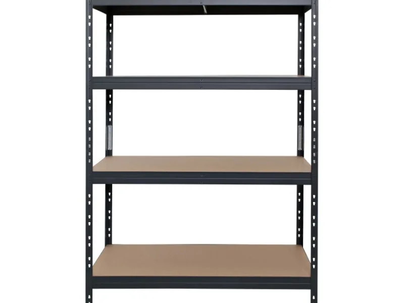 Best AR Shelving Schwerlast-Steckregal Rivet L 180cm x 120cm x 45cm 4B FSC® Anthrazit