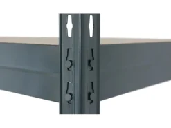 Best AR Shelving Schwerlast-Steckregal Rivet L 180cm x 120cm x 45cm 4B FSC® Anthrazit