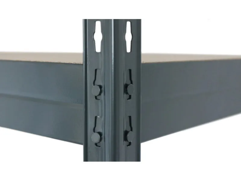 Best AR Shelving Schwerlast-Steckregal Rivet L 180cm x 120cm x 45cm 4B FSC® Anthrazit