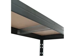 Best AR Shelving Schwerlast-Steckregal Rivet L 180cm x 120cm x 45cm 4B FSC® Anthrazit