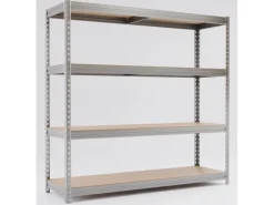 New AR Shelving Schwerlast-Steckregal Bullrack Rivet 200 x 200 x 60 cm FSC® Verzinkt