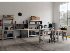 New AR Shelving Schwerlast-Steckregal Bullrack Rivet 200 x 200 x 60 cm FSC® Verzinkt