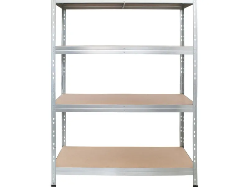 New AR Shelving Schwerlast-Steckregal Rivet 180 cm x 120 cm x 45 cm 4 Böden Verzinkt