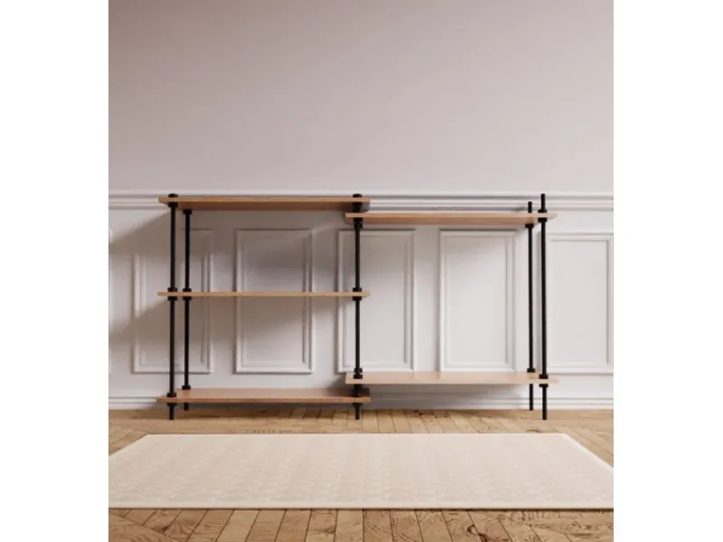 New AR Shelving Standregal AR Deco 185 cm x 85 cm x 35 cm Nebraska FSC®