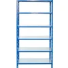 AR Shelving Steckregal Blau & Verzinkt 250 x 100 x 50 cm 6 Böden 180 kg