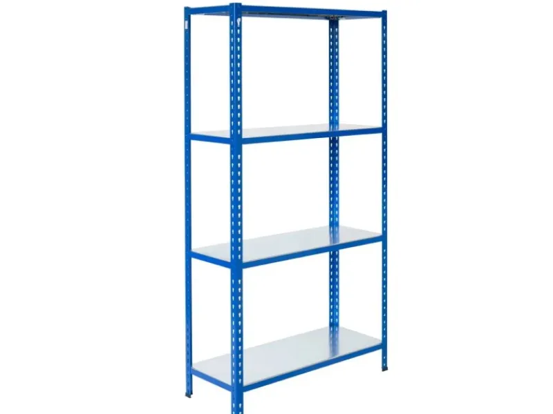 Online AR Shelving Steckregal Blau & Verzinkt 250 x 60 x 30 cm 4 Böden 180 kg