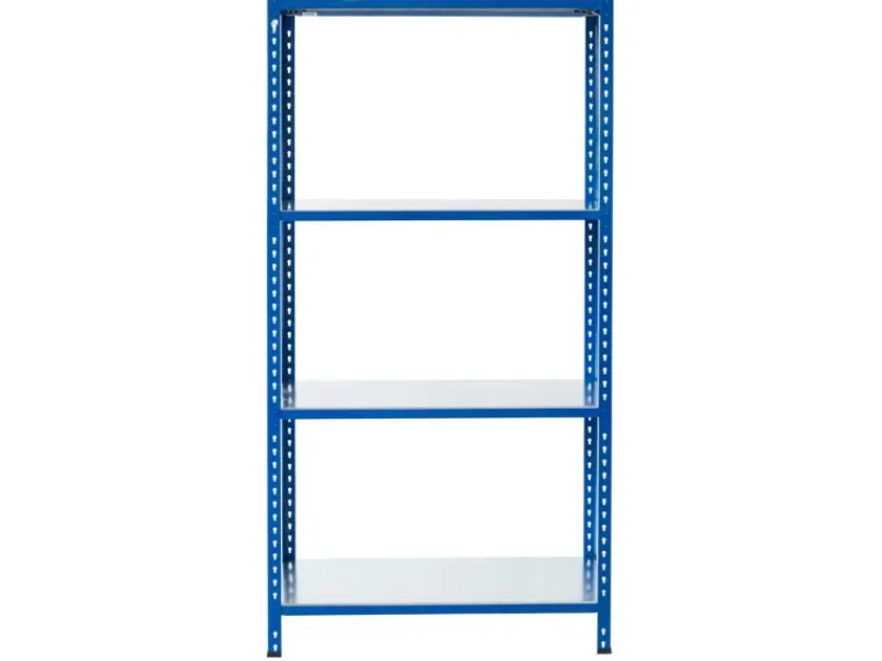 Online AR Shelving Steckregal Blau & Verzinkt 250 x 60 x 30 cm 4 Böden 180 kg