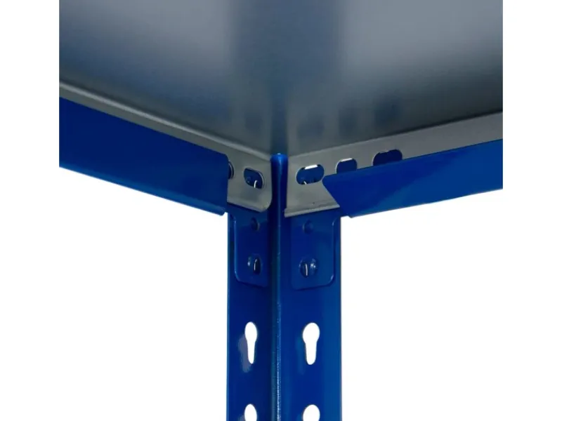 AR Shelving Steckregal Blau & Verzinkt 200 x 120 x 30 cm 5 Böden 180 kg