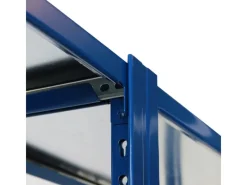 Outlet AR Shelving T Profile Zusatzmodul Blau & Verzinkt 250x60x40 cm 6 Böden 180 kg