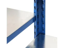 Outlet AR Shelving T Profile Zusatzmodul Blau & Verzinkt 250x60x40 cm 6 Böden 180 kg