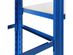 Outlet AR Shelving T Profile Zusatzmodul Blau & Verzinkt 250x60x40 cm 6 Böden 180 kg
