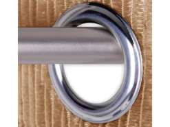 Best Arsvita Fadenvorhang Fadengardine Gardine Vorhang Metall-Optik 140 cm x 250 cm Ösen Gold