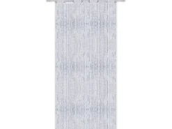 Best Arsvita Fadenvorhang Trennvorhang Dekoschal Gardine Metall-Optik Ösen 140 cm x 250 cm Perlweiß