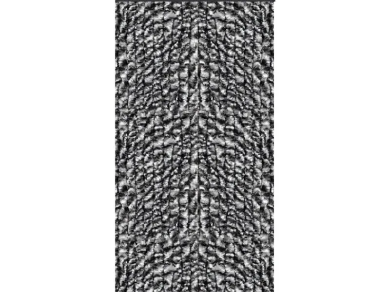Arsvita Flauschvorhang Flauschgardine Vorhang 140 cm x 200 cm Unistreifen Anthrazit Schwarz
