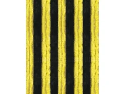 Online Arsvita Flauschvorhang Flauschgardine Vorhang 90 cm x 220 cm Unistreifen Schwarz Gelb