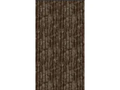 Arsvita Flauschvorhang Flauschgardine Vorhang 120 cm x 200 cm Unistreifen Braun