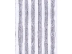 Best Arsvita Flauschvorhang Flauschgardine Vorhang 90 cm x 220 cm Unistreifen Hellgrau Weiß