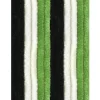 Arsvita Flauschvorhang Flauschgardine Vorhang 90 cm x 200 cm Unistreifen Schwarz Grün Weiß
