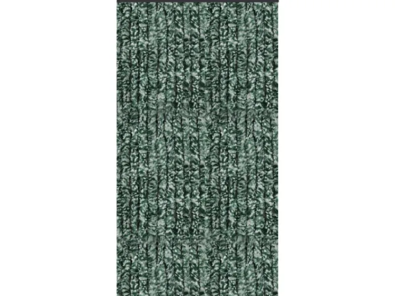 Arsvita Flauschvorhang Flauschgardine Vorhang 90 cm x 200 cm Meliert Dunkelgrün Weiß