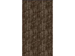 Arsvita Flauschvorhang Flauschgardine Vorhang 90 cm x 200 cm Unistreifen Braun