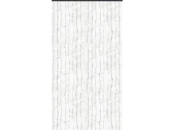 Arsvita Flauschvorhang Flauschgardine Vorhang 56 cm x 185 cm Unistreifen Weiß