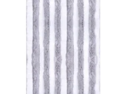 Online Arsvita Flauschvorhang Flauschgardine Vorhang 100 cm x 220 cm Unistreifen Hellgrau Weiß