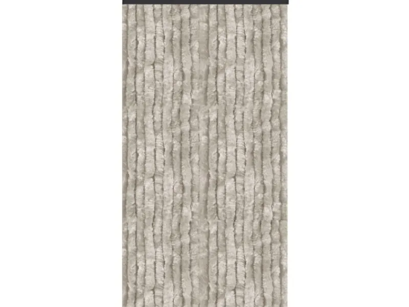 Arsvita Flauschvorhang Flauschgardine Vorhang 140 cm x 220 cm Unistreifen Grau