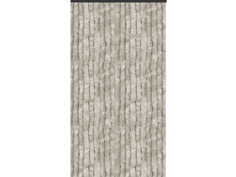 Arsvita Flauschvorhang Flauschgardine Vorhang 100 cm x 200 cm Unistreifen Grau