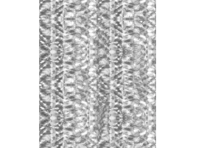Arsvita Flauschvorhang Flauschgardine Vorhang 90 cm x 200 cm Meliert Hellgrau Weiß