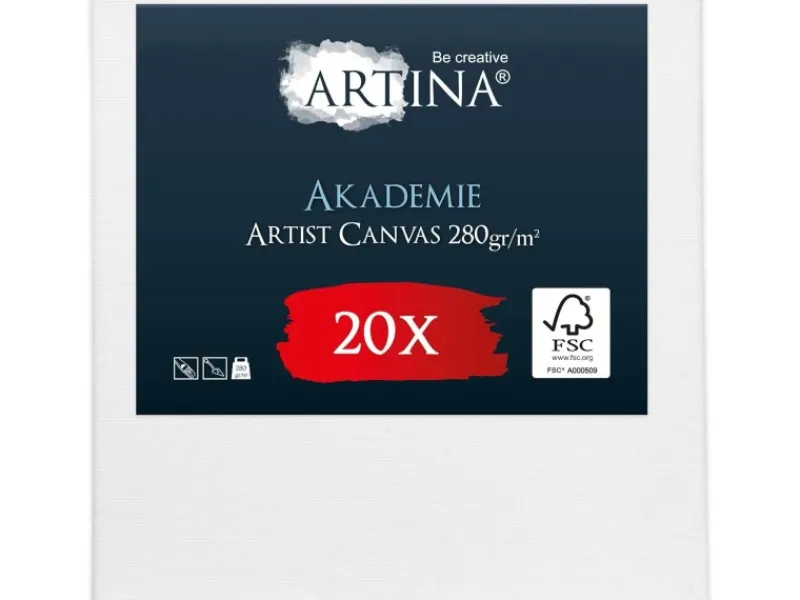 Artina Akademie Keilrahmen 10x10cm FSC 20tlg