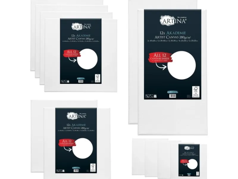 Artina Akademie Keilrahmen FSC 12tlg