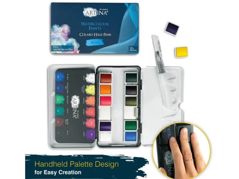 Artina Colaro Aquarell Wasserfarben 12er Set