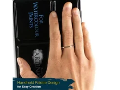 Artina Colaro Leerkasten für Aquarellfarbe mit 48 Näpfen