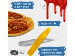 Artina Metallic Crylic Acrylfarbenset 6x150 ml