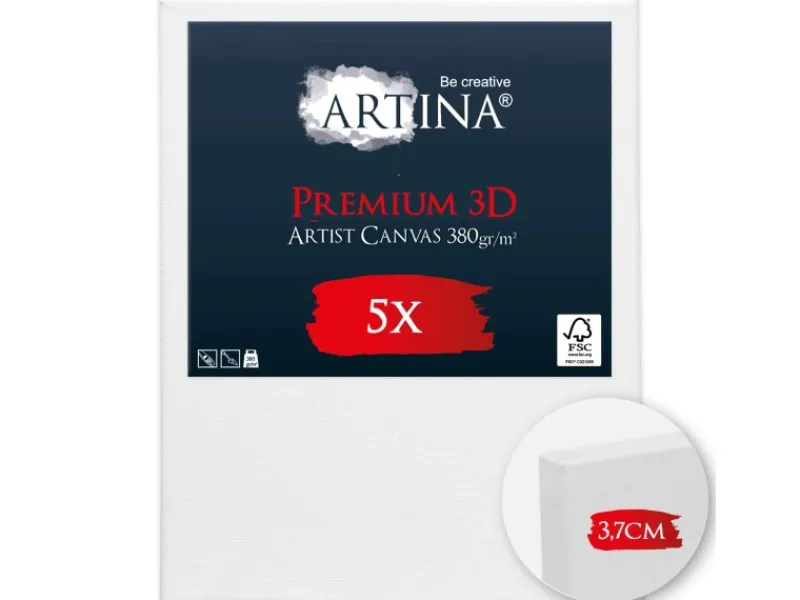 Outlet Artina Premium 3D Keilrahmen 40x50cm FSC 5tlg