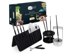 New Artina Set Elba mit Pinselhalter, Pinselwäscher, Pinsel, Malspachtel, Tasche