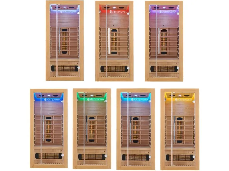 Clearance Artsauna Infrarotkabine Kiruna90 mit Dual Technologie