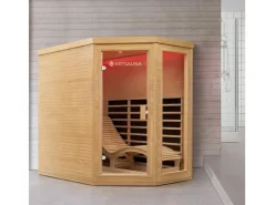 Discount Artsauna Infrarotkabine Wärmekabine Esbjerg mit Triplex Heizsystem und Hemlockholz