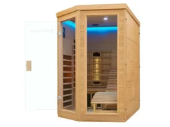 Discount Artsauna Infrarotkabine Wärmekabine Esbjerg mit Triplex Heizsystem und Hemlockholz