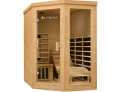 Discount Artsauna Infrarotkabine Wärmekabine Esbjerg mit Triplex Heizsystem und Hemlockholz