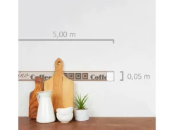 Online AS-Creation A.S. Création Borte selbstklebend Coffee Küche 5 m x 5 cm Braun