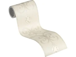 AS-Creation A.S. Création Borte selbstklebend Ornament 5 m x 15 cm Creme-Silber