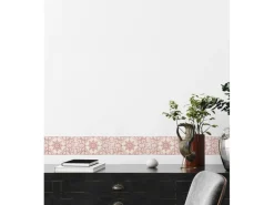 Clearance AS-Creation A.S. Création Borte selbstklebend Fliese 5 m x 13 cm Rot-Weiß