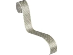 AS-Creation A.S. Création Borte selbstklebend Muster 5 m x 5 cm Silber-Beige