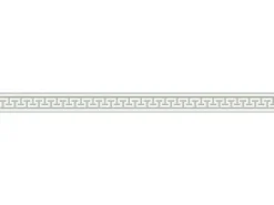 AS-Creation A.S. Création selbstklebende Bordüre Meander Grau-Weiß